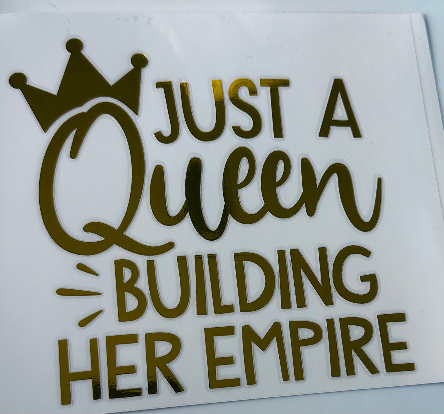 Just a queen on gold