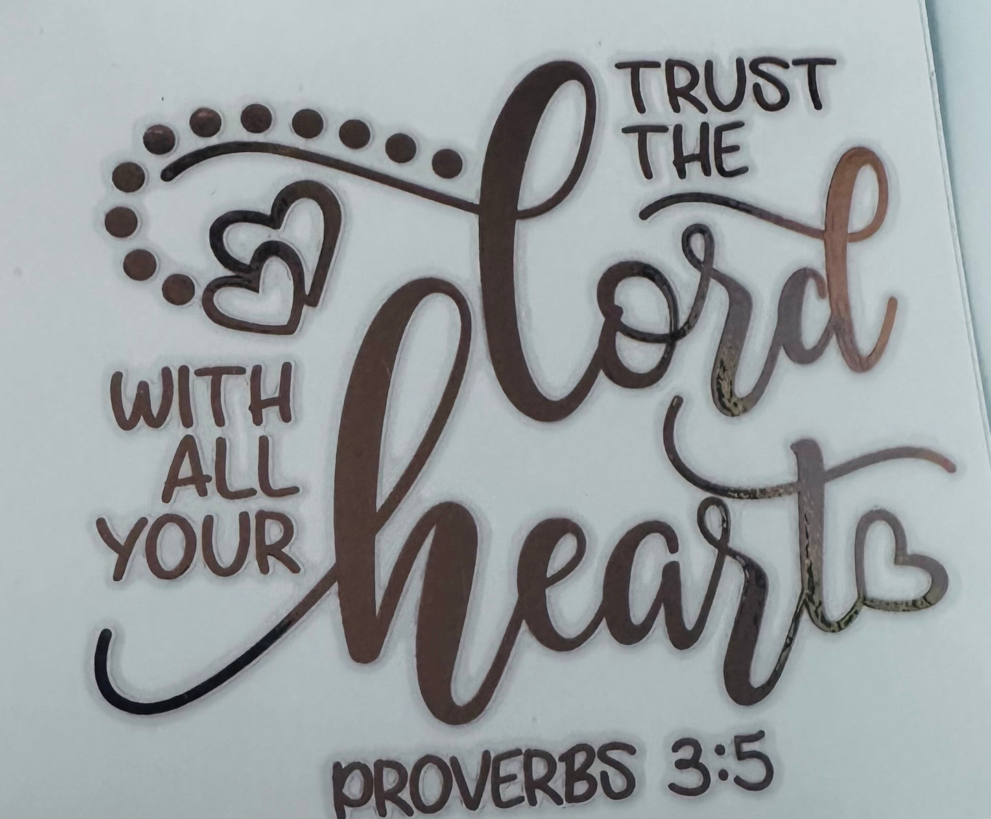 Trust the lord