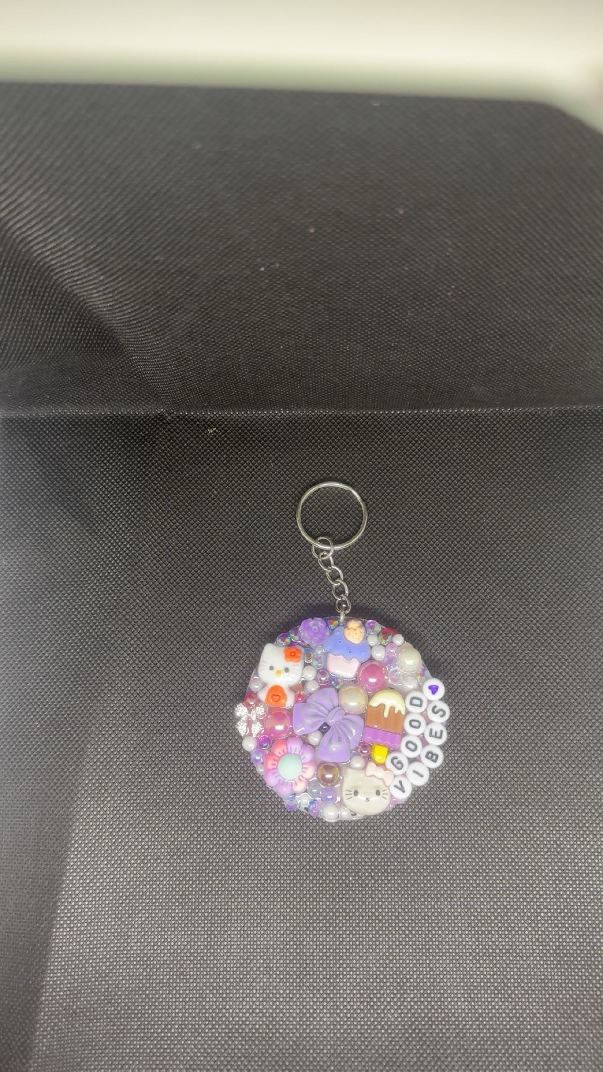 Purple sweet Hk keychain