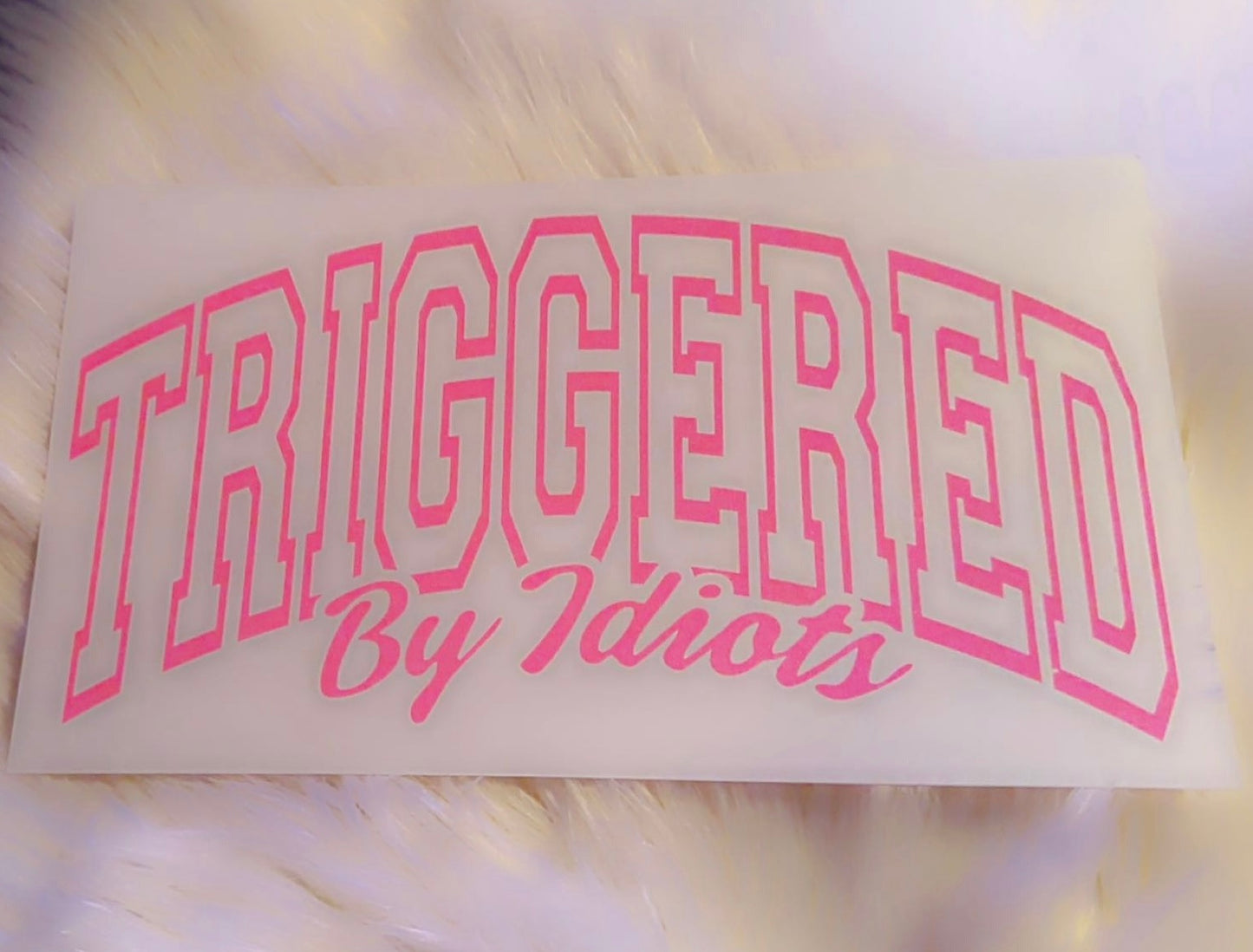 Triggered by idiots