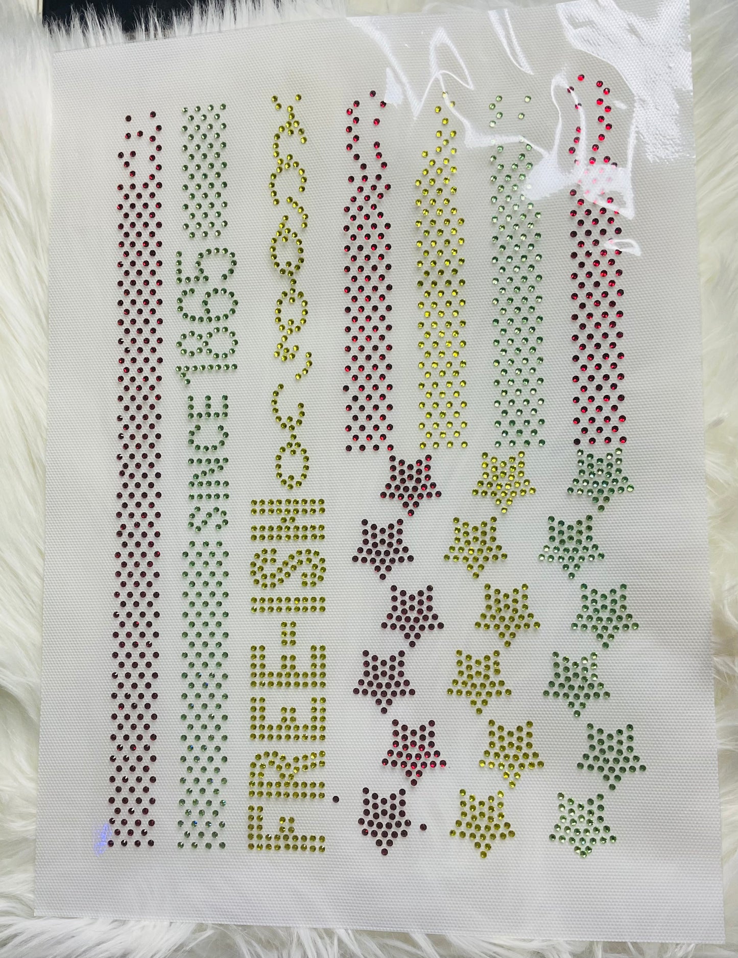 Free-ish rhinestone flag