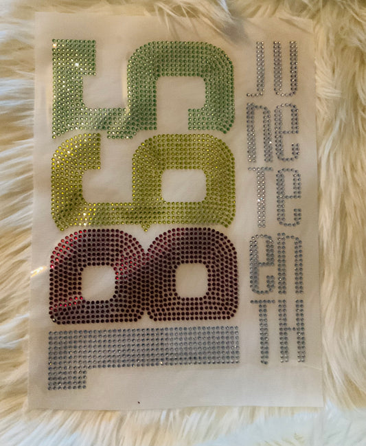 1865  Rhinestone Transfer