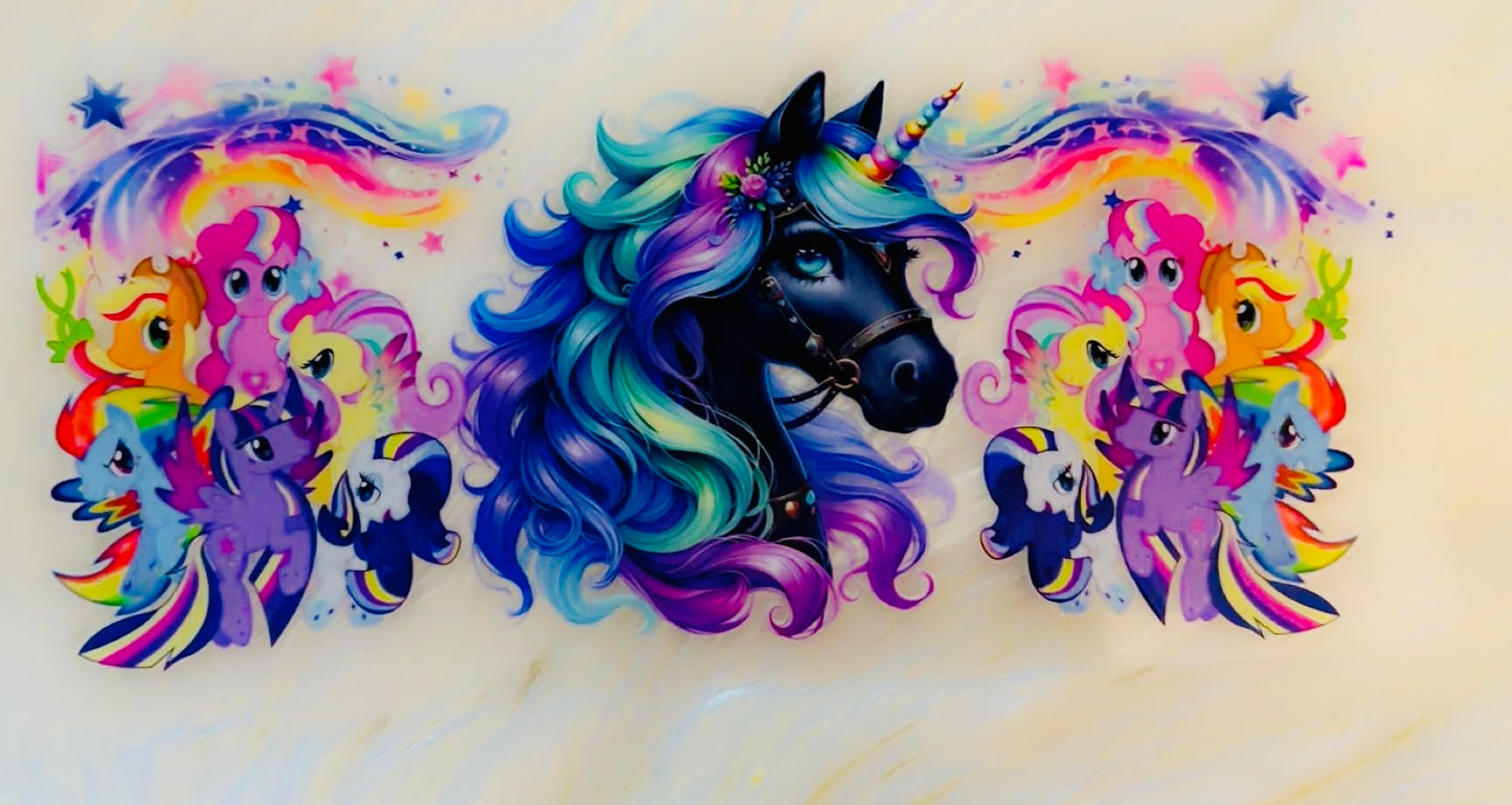 Unicorn head and friends