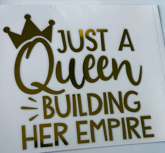 Just a queen on gold