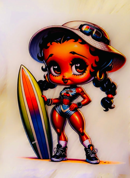 Betty Boop Surfer