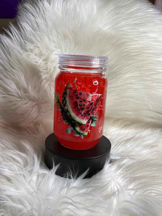 Watermelon 20oz Mason jar
