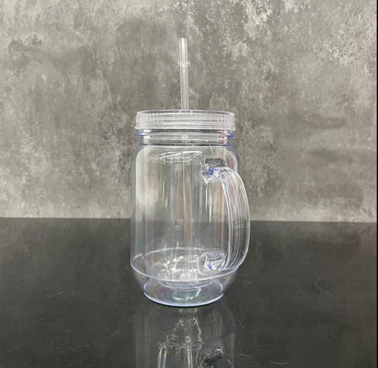 20oz Acrylic Mason jar snow globes