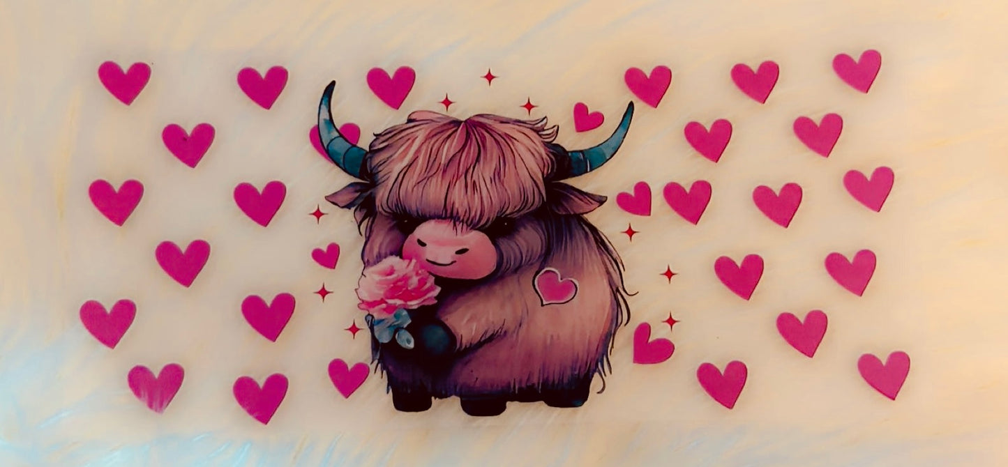 Heart and rose bull