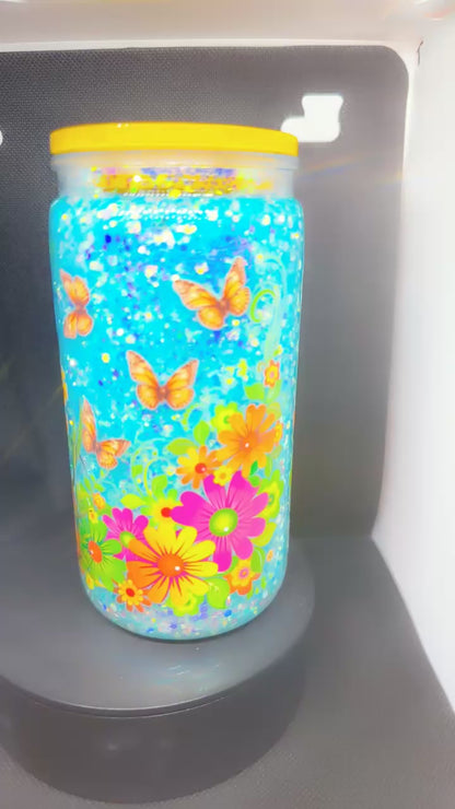 Butterflies in the blue skies